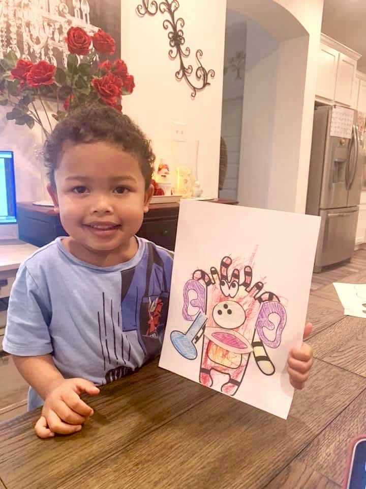 Resident coloring at home