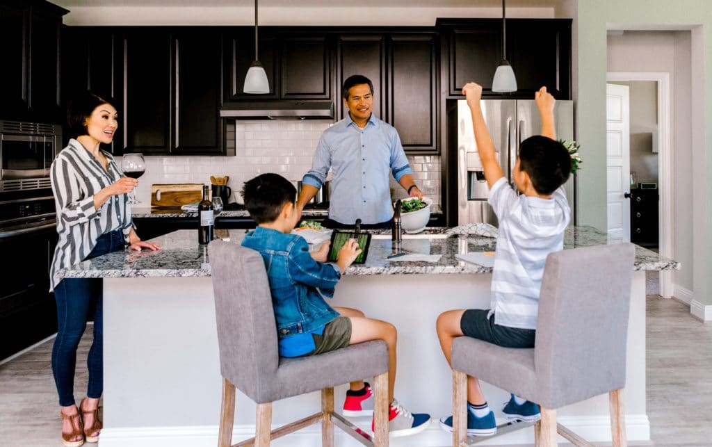 Family at Kitchen Table