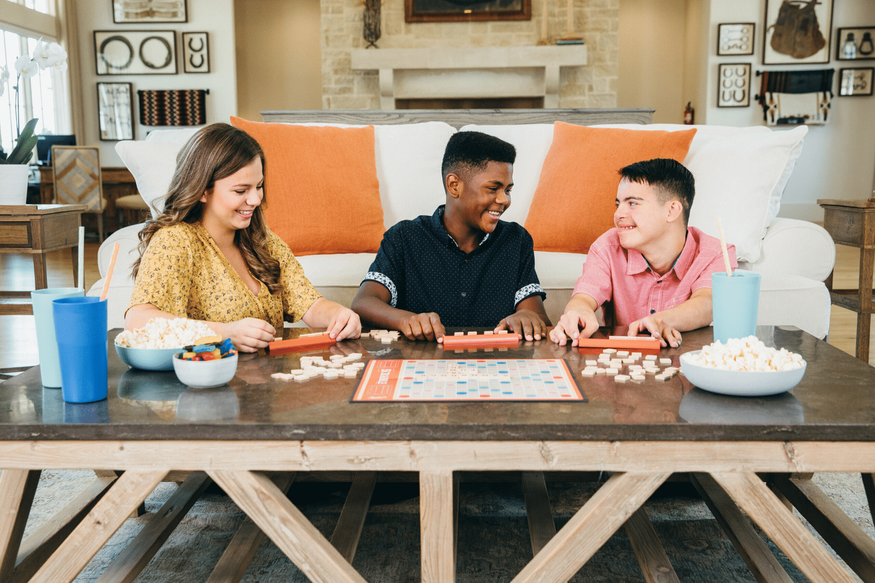 Kids Playing Board Games