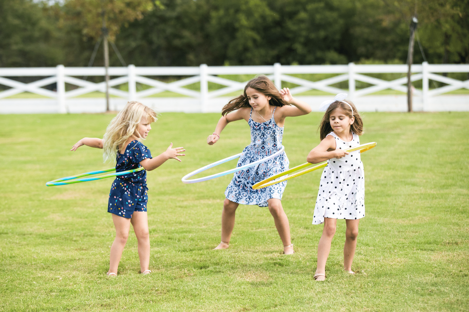 Girls with Hula Hoops