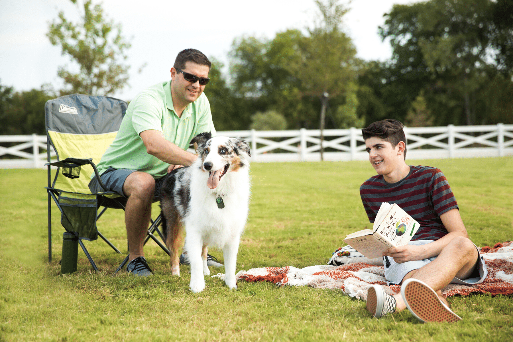 Recreation Field with Dog