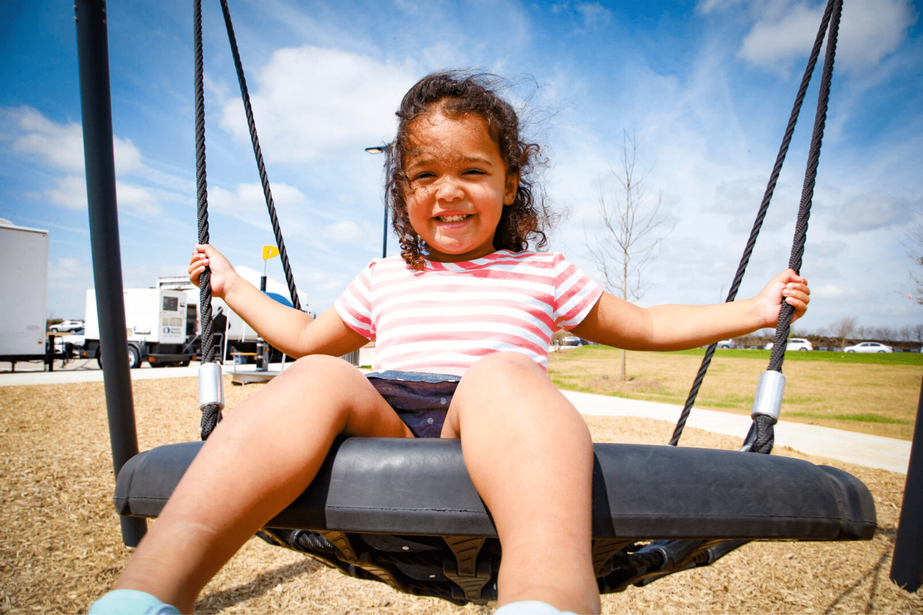 Girl on Swing